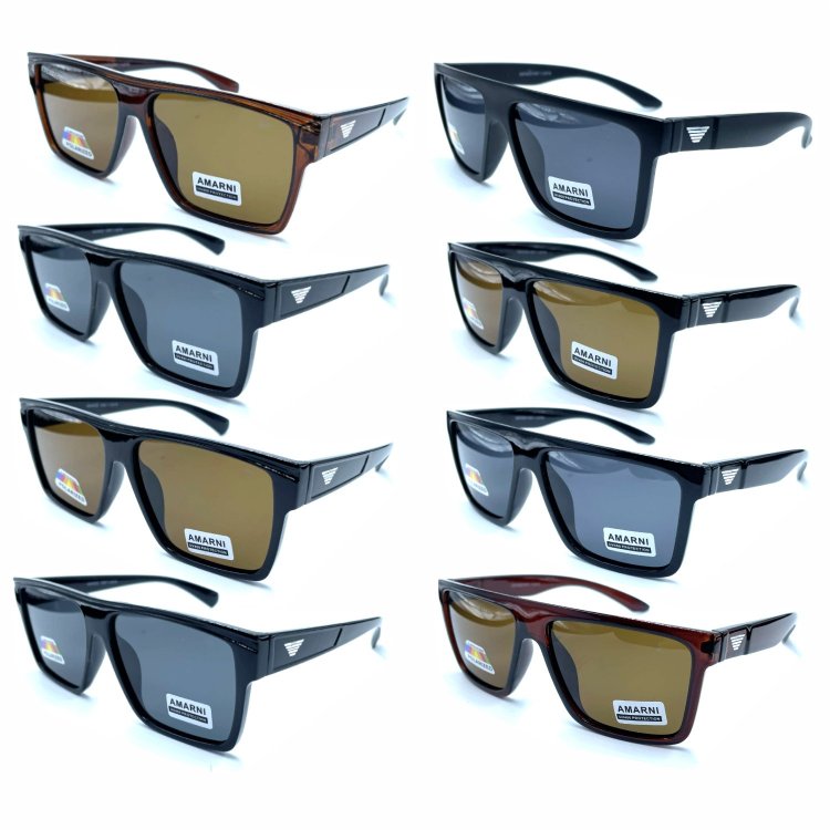 AM Polarized Fashion Sunglasses 2 Style Assorted AMP622/624