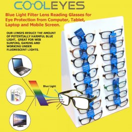Buy 72 Pairs Cooleyes Anti Blue Light Lens Reading Glasses Mixed strength Package Deal, with Free Display Counter Stand CS16  Buy 72 Pairs Cooleyes Anti Blue Light Lens Reading Glasses Mixed strength Package Deal, with Free Display Counter Stand CS16