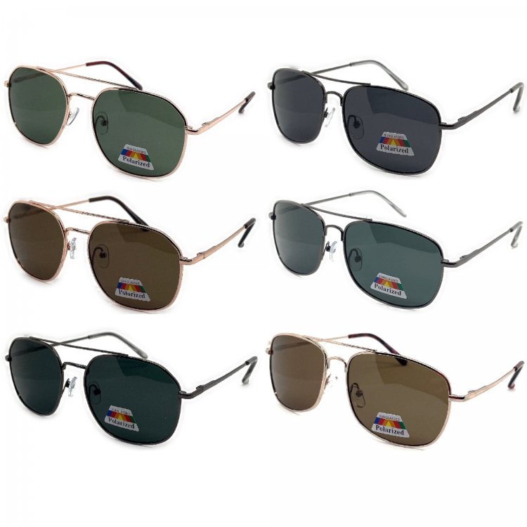 Classic Fashion Metal Polarized Sunglasses 2 Style Mixed PM6107/08
