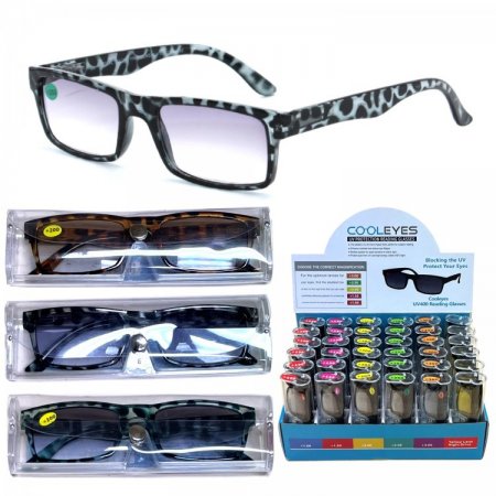 UV400 Protaction Reading Glasses with Case in Display Box Package 36