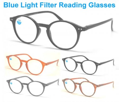 Blue Light Filter Reading Glasses 4 Style Asstd R9191/92/93/94