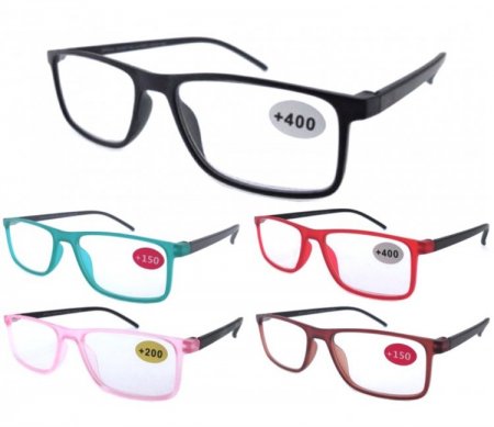Fashion Plastic Reading Glasses 4 Style R9204-07