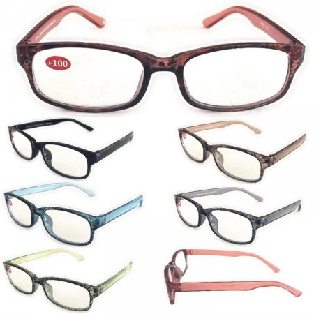 Fashion Unisex Plastic Reading Glasses 4 Style Asstd R9228-31