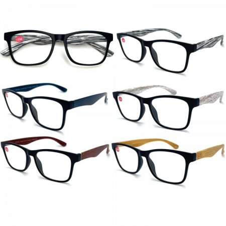 Fashion Unisex Plastic Reading Glasses 4 Style Asstd R9254-57