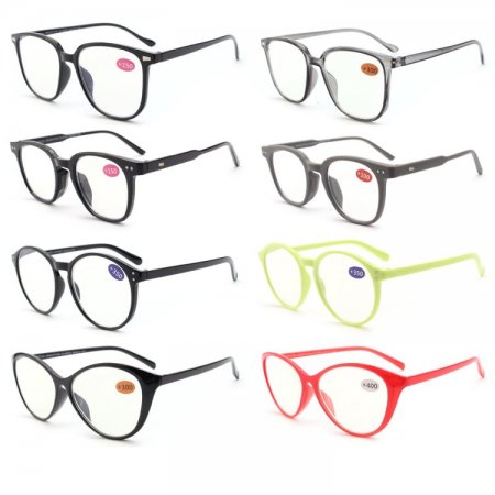 Fashion Plastic Reading Glasses 4 Style Asstd R9300-03