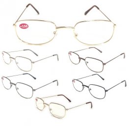 Metal Frame Reading Glasses 4 Style Assot. R9236-39