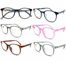 Fashion Unisex Plastic Reading Glasses 4 Style Asstd R9250-53