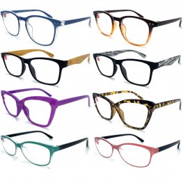 Fashion Unisex Plastic Reading Glasses 4 Style Asstd R9254-57